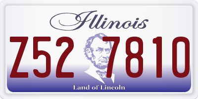 IL license plate Z527810