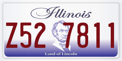 IL license plate Z527811