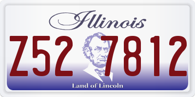 IL license plate Z527812