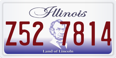 IL license plate Z527814