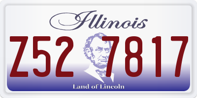 IL license plate Z527817
