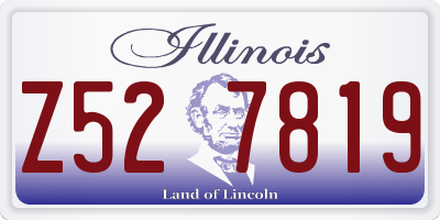 IL license plate Z527819