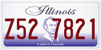 IL license plate Z527821