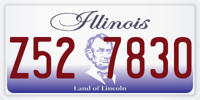 IL license plate Z527830