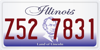 IL license plate Z527831