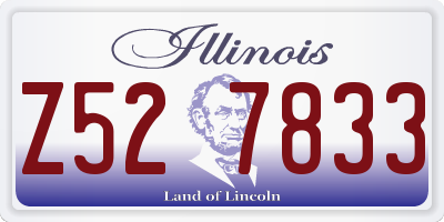 IL license plate Z527833
