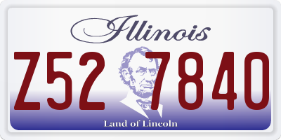 IL license plate Z527840