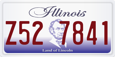 IL license plate Z527841