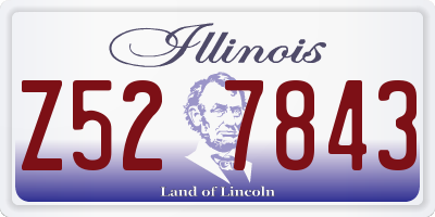 IL license plate Z527843