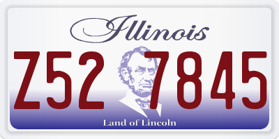 IL license plate Z527845