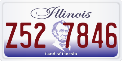 IL license plate Z527846