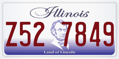 IL license plate Z527849