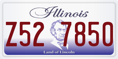 IL license plate Z527850
