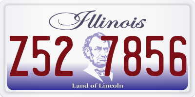 IL license plate Z527856