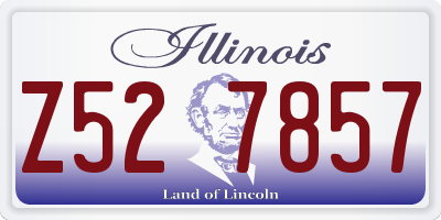 IL license plate Z527857