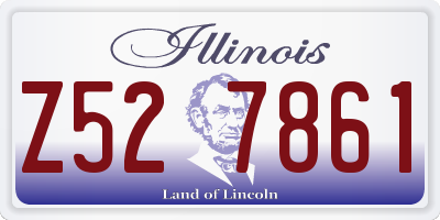 IL license plate Z527861