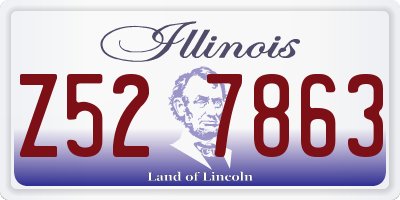 IL license plate Z527863