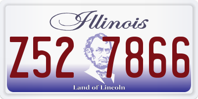 IL license plate Z527866