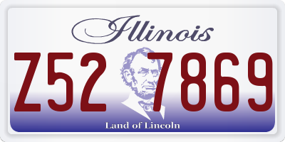 IL license plate Z527869