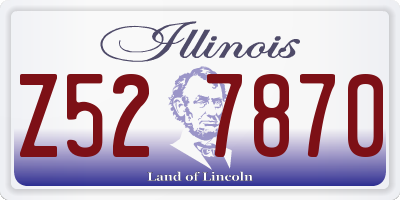 IL license plate Z527870