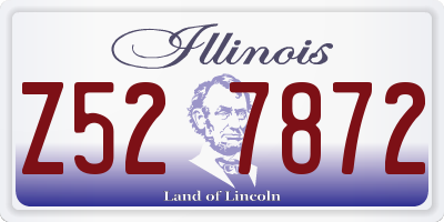 IL license plate Z527872
