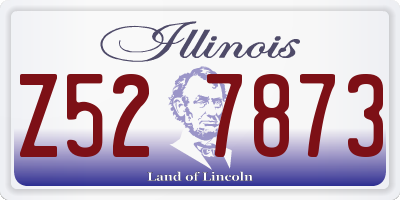 IL license plate Z527873