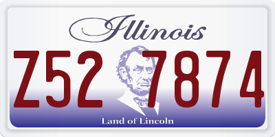 IL license plate Z527874