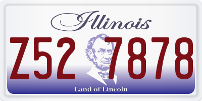 IL license plate Z527878