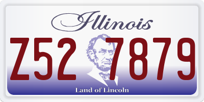 IL license plate Z527879