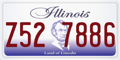 IL license plate Z527886