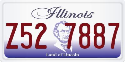 IL license plate Z527887