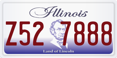 IL license plate Z527888