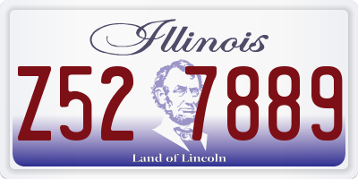 IL license plate Z527889