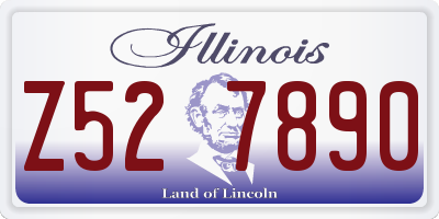 IL license plate Z527890