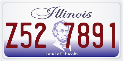 IL license plate Z527891
