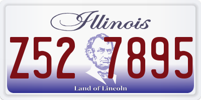 IL license plate Z527895