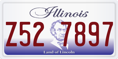 IL license plate Z527897