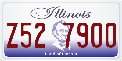 IL license plate Z527900