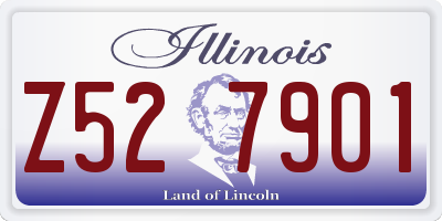IL license plate Z527901