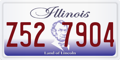IL license plate Z527904