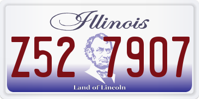 IL license plate Z527907