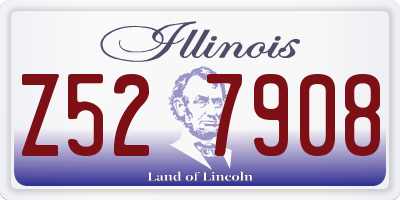 IL license plate Z527908