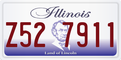 IL license plate Z527911