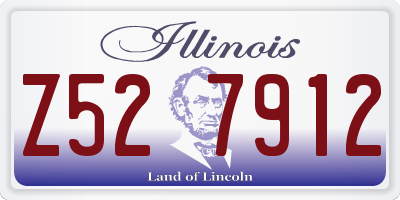 IL license plate Z527912