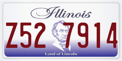 IL license plate Z527914