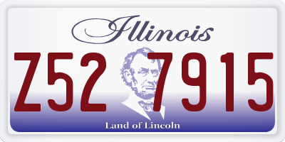 IL license plate Z527915