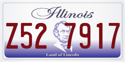 IL license plate Z527917