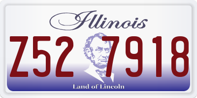 IL license plate Z527918