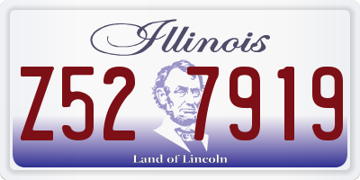 IL license plate Z527919