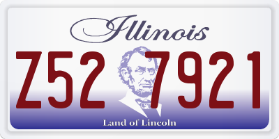 IL license plate Z527921